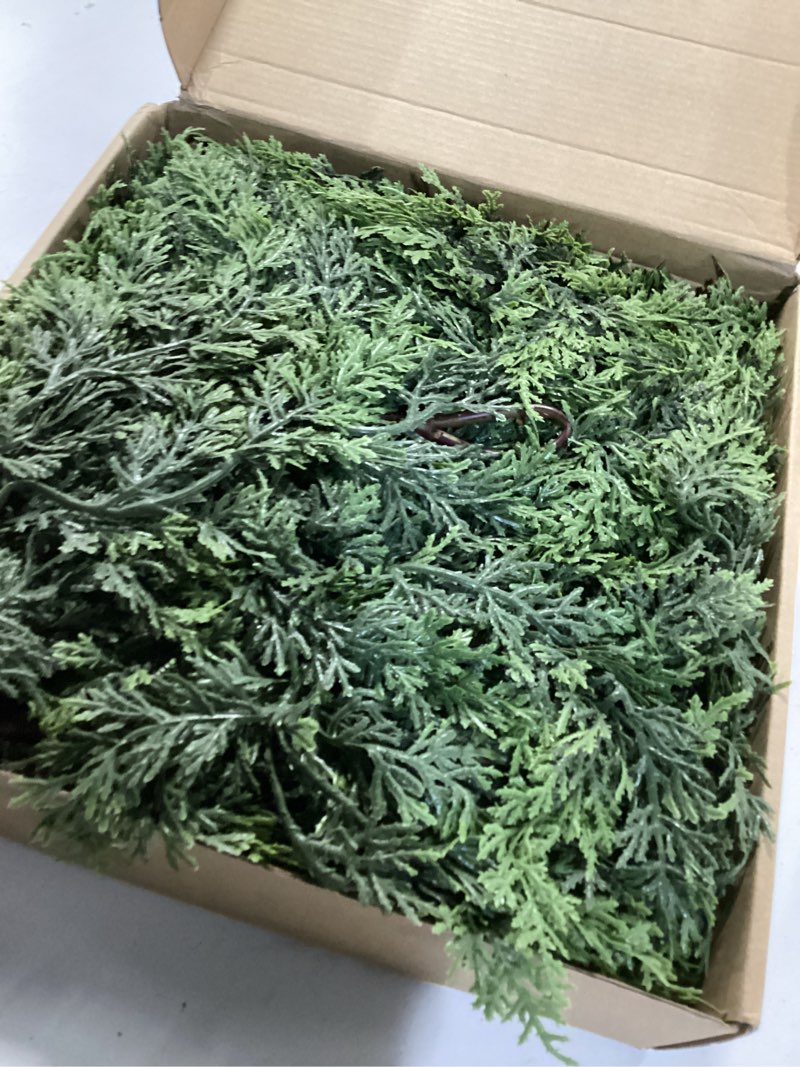 Condition photo showing Good Condition for 5FT Real Touch Cedar Garland for Fireplace - Artificial Christmas Garlands Realistic Faux Greenery Fake Pine Needles Garland for Holiday,Table, Window,Mantel,Stairs, Home,Indoor Outdoor Decor (1PCS) 1 5 FT