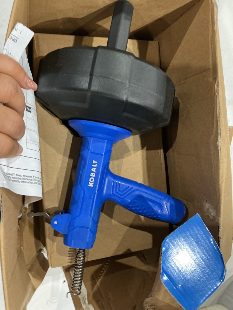 Condition photo showing Good Condition for kobalt 1/4-in x 25-ft high carbon wire hand auger for sink