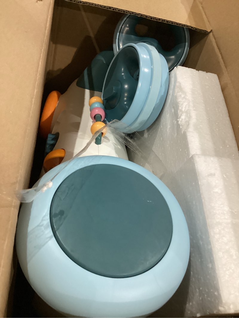 Condition photo showing As Is for KÜB Montessori Baby Walker - Interactive Push Toy for Toddlers Learning to Walk with Soft Music & Lights, Adjustable Speed & Non-Slip Wheels, Educational Activity Center Orange