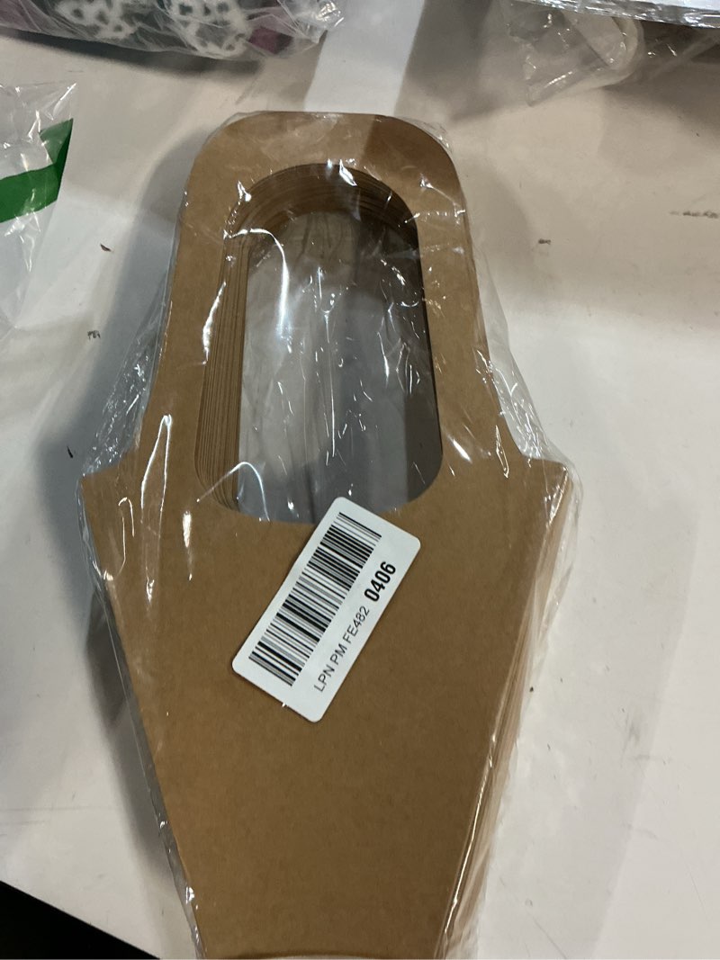 Condition photo showing Good Condition for tergy 50 packs kraft paper flowers gift bags hanging bouquet wrapping bags for home decoration