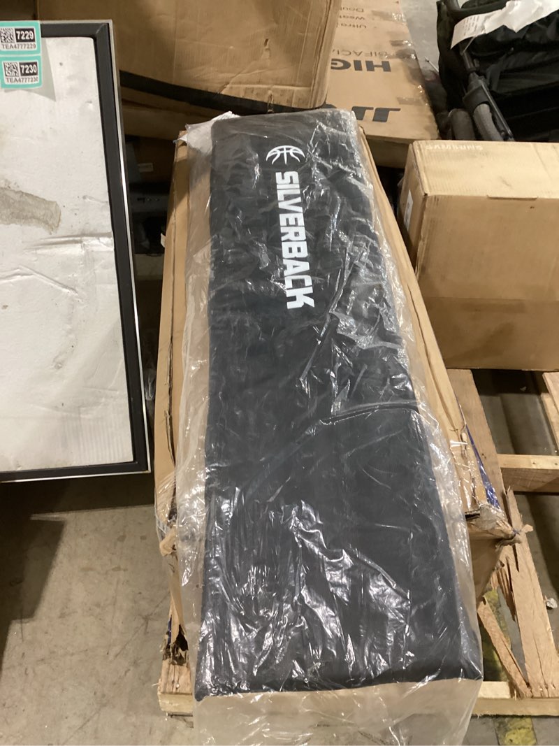 Condition photo showing As Is for silverback weatherproof basketball pole pad for player protection and safety