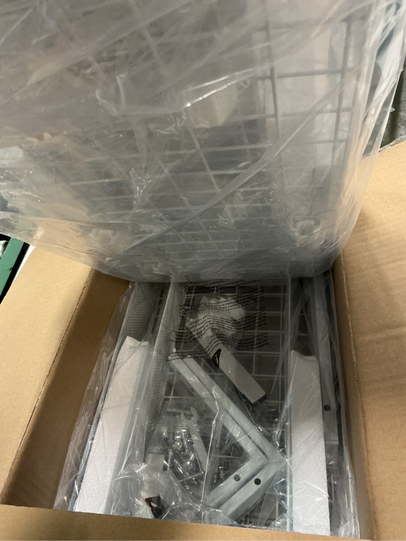 Condition photo showing Good Condition for 1 Pack-11.4"-16.14"H Under Sink Storage Organizer, Large 2-Tier Elegant Mesh Pull Out Shelf for Kitchen and Bathroom Cabinet Organization, L-Shaped and Adjustable Height Design for Maximum Space-Black