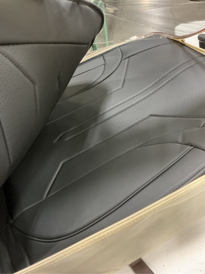 Condition photo showing Good Condition for freesoo seat covers for dodge ram 2002-2024 1500 2500 3500 classic crew quad cab faux leather seat cover full set with concave bench(black)
