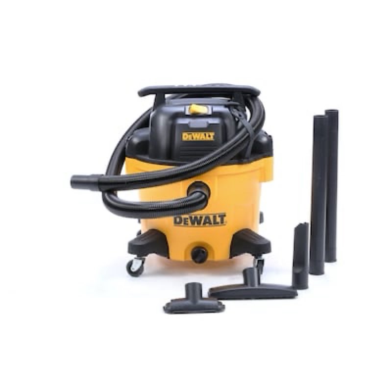 dewalt 9-gallon 5 hp corded wet/dry shop vacuum with accessories included