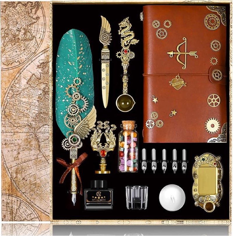 NC Quil Pen Ink Set, Including ter Paper, Etc. At Gifs (reen)