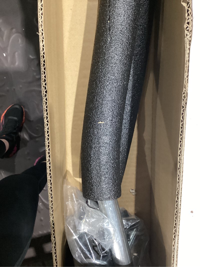 Condition photo showing Good Condition for trampoline curved pole replacement, universal curved enclosure pole for 10-16ft frame, with plastic t connector, mounting hardware, foam cover