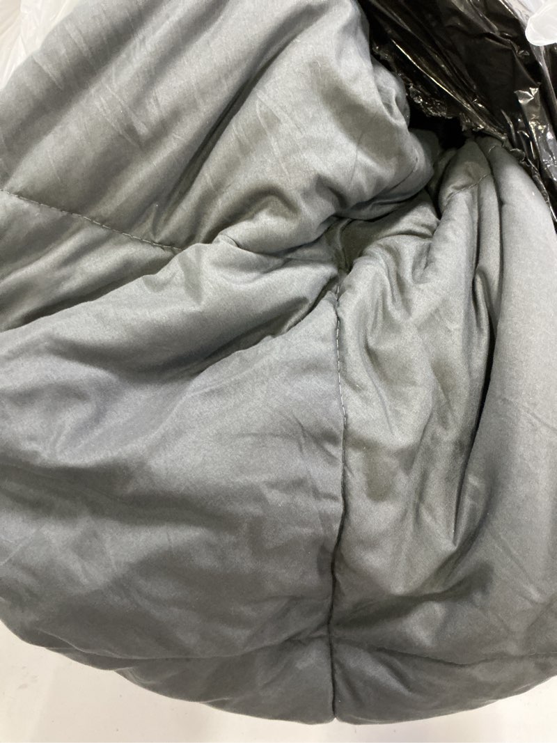 Condition photo showing As Is for CozyLux King Size Comforter Set Dark Grey - 7 Pieces Bed in a Bag King, Luxury Soft Bed Set for All Seasons, Bedding Set with Down Alternative Comforter, Sheets, Pillowcases & Shams Dark Grey King
