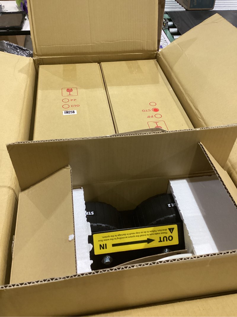 Condition photo showing Good Condition for iSpring Whole House Water Filter System, Highly Reduces Iron, Manganese, Chlorine, Taste, Odor, 2-Stage Whole House Water Filtration System, Model: WGB22BM, 1" NPT Inlet/Outlet Iron, Manganese,Chlorine, Sediment Standard