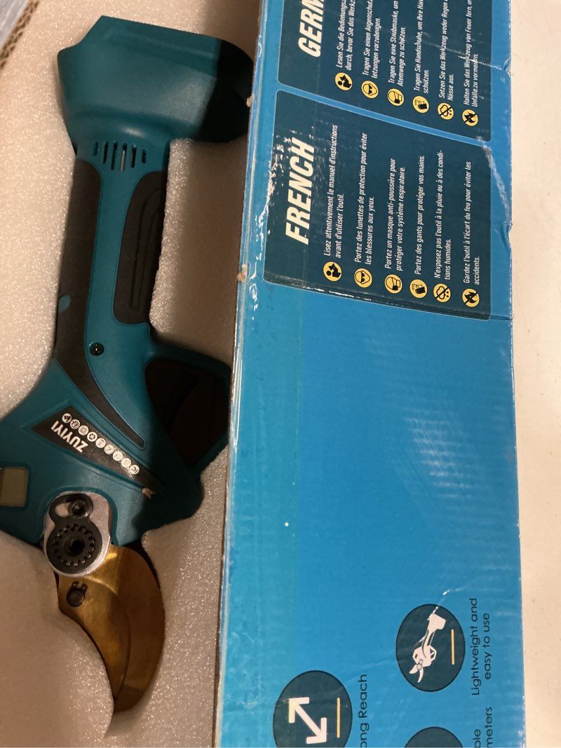 Condition photo showing New/Like New for 2-in-1 cordless pole pruning shears for 18v battery(not included), 2.4" cutting diameter 14.7ft reach electric power pruner w/extension pole, brushless tree pruner for branch trimming