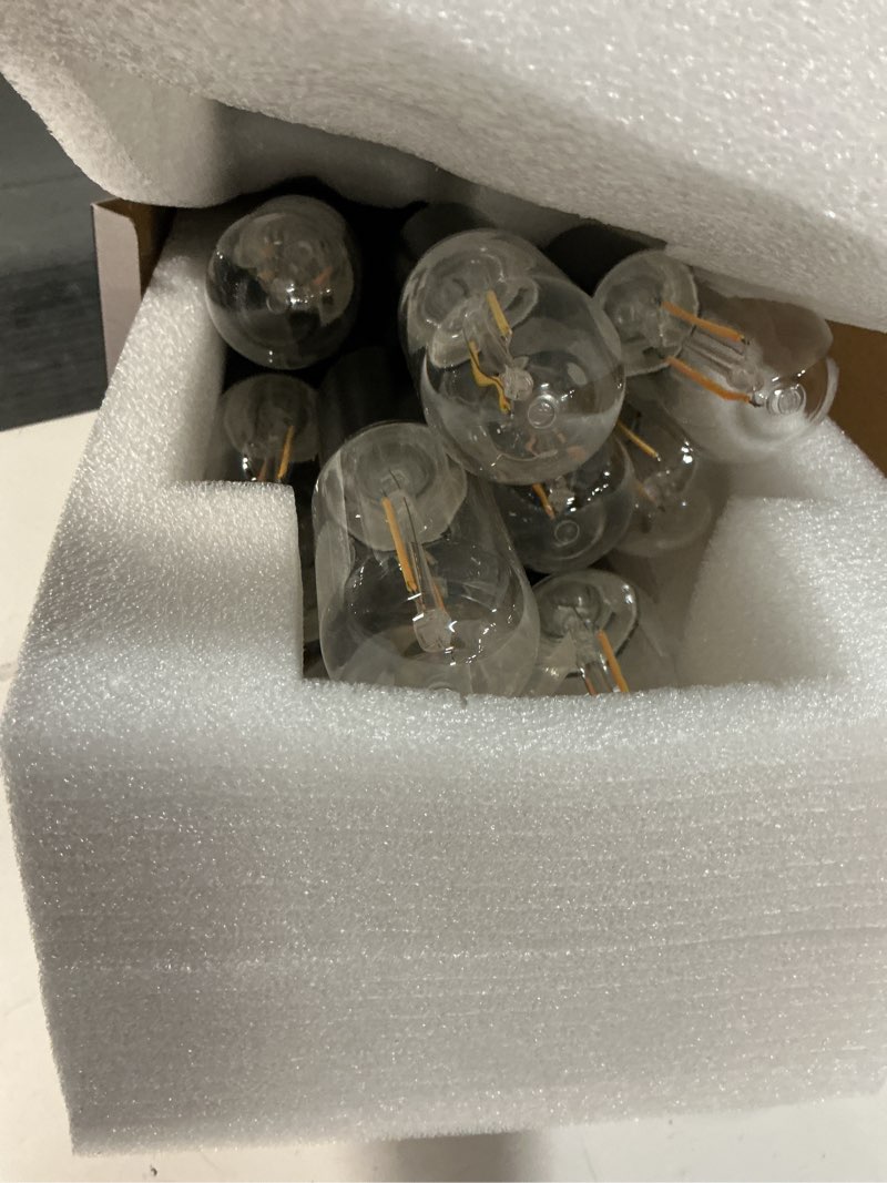 Condition photo showing Good Condition for 12Pcs Bulb Solar Powered Led Chandelier Lights Cover Outdoor Waterproof Hanging for Gazebo, Home, Garden, Backyard, Pergola, Tree, Canopy, Window Décor