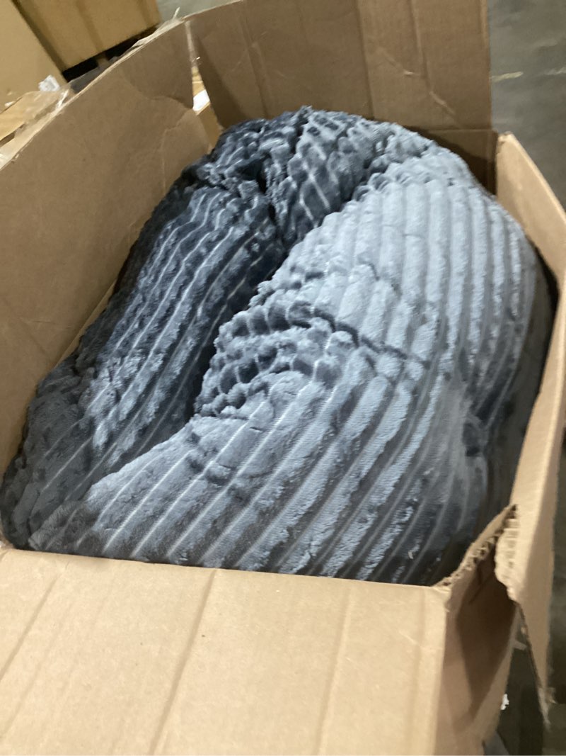 Condition photo showing As Is for Headboard Pillow Full - Adjustable Back Support Wedge Pillow for Sitting Up in Bed, Perfect for Reading. Includes Removable & Washable Cover, Grey(54x8x20 Inches) Grey Full (54x8x20 Inches)