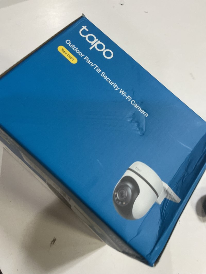 Condition photo showing New/Like New for Tapo 1080P Outdoor Wired Pan/Tilt Security Wi-Fi Camera, 360° View, Motion Tracking, Works with Alexa & Google Home, Night Vision, Free AI Detection, Cloud & SD Card Storage(up to 512GB), Tapo C500…