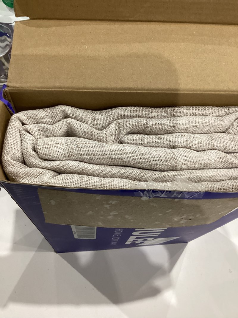 Condition photo showing Good Condition for MIULEE Faux Linen Curtains 96 Inch Length 2 Panels Natural Semi Sheer Curtain with Back Tab Rod Pocket, Light Filtering Window Privacy Burlap Drapes for Living Room Bedroom 42W x 96L Linen 42"W x 96"L (Pack of 2) Linen