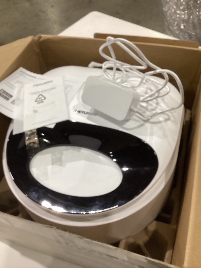 Condition photo showing As Is for petlibro automatic cat feeder wet food with stainless steel bowl, refrigerated auto cat feeder with semiconductor cooling, 3 fresh meals for 3 days, app-controlled pet food dispenser, easy to clean white feeder