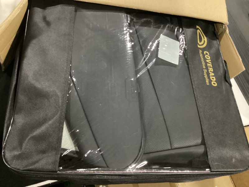 Condition photo showing As Is for coverado seat covers, car seat covers front seats, car seat cover, car seat protector waterproof, car seat cushion nappa leather, black seat covers carseat cover universal fit for most cars black front