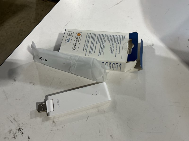 Condition photo showing Good Condition for aqara smart hub e1 for home automation, 2.4 ghz wi-fi required, features aqara zigbee (not third-party), powered by usb-a, small size, supports homekit, alexa, google assistant, ifttt