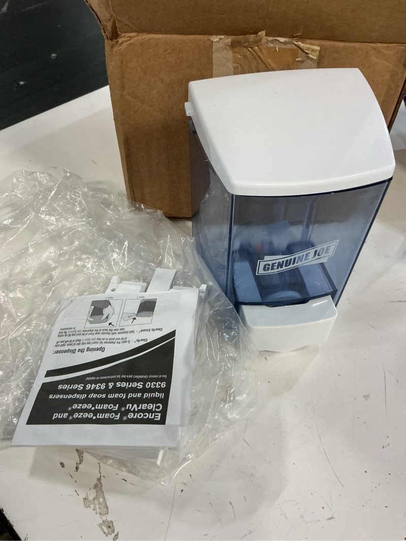 Condition photo showing As Is for genuine joe gjo29425 30 oz soap dispenser 30 fl oz (887 ml)