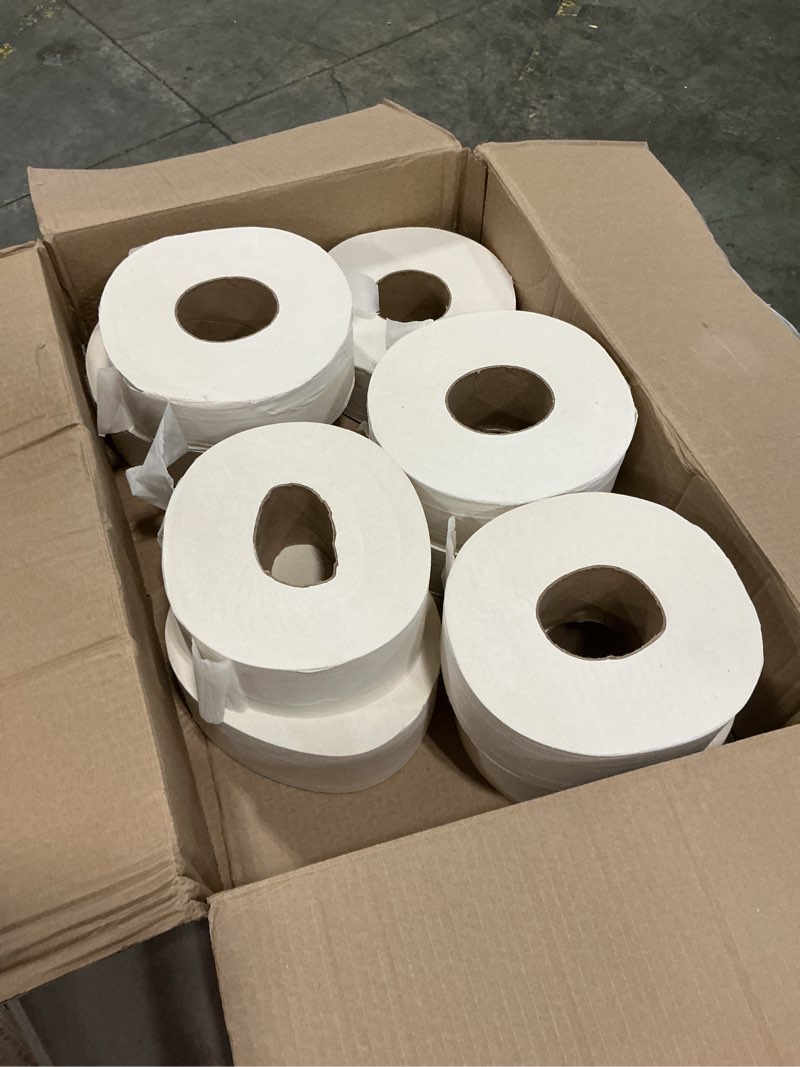 tork tj0922a universal jumbo 2-ply toilet tissue roll, white
