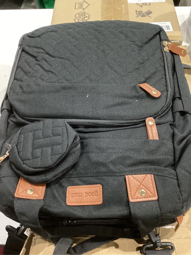 Condition photo showing Good Condition for Baby Diaper Bags with Changing Station, Waterproof Diaper Bag Backpack for Moms Dads with USB Charging Port, Baby Shower Gifts, Large Capacity diaper backpack, Black