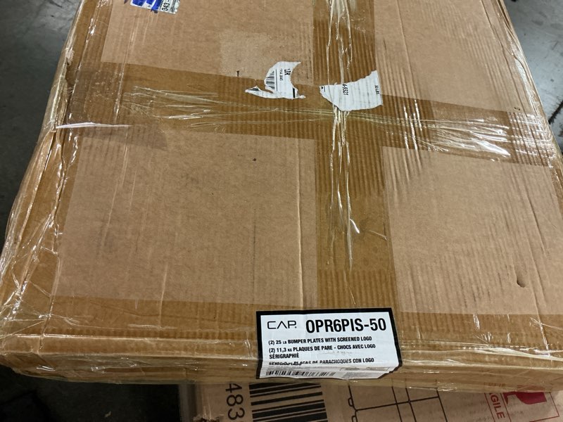 Condition photo showing New/Like New for CAP Barbell Rubber Olympic Bumper Plate (2) 25lbs 