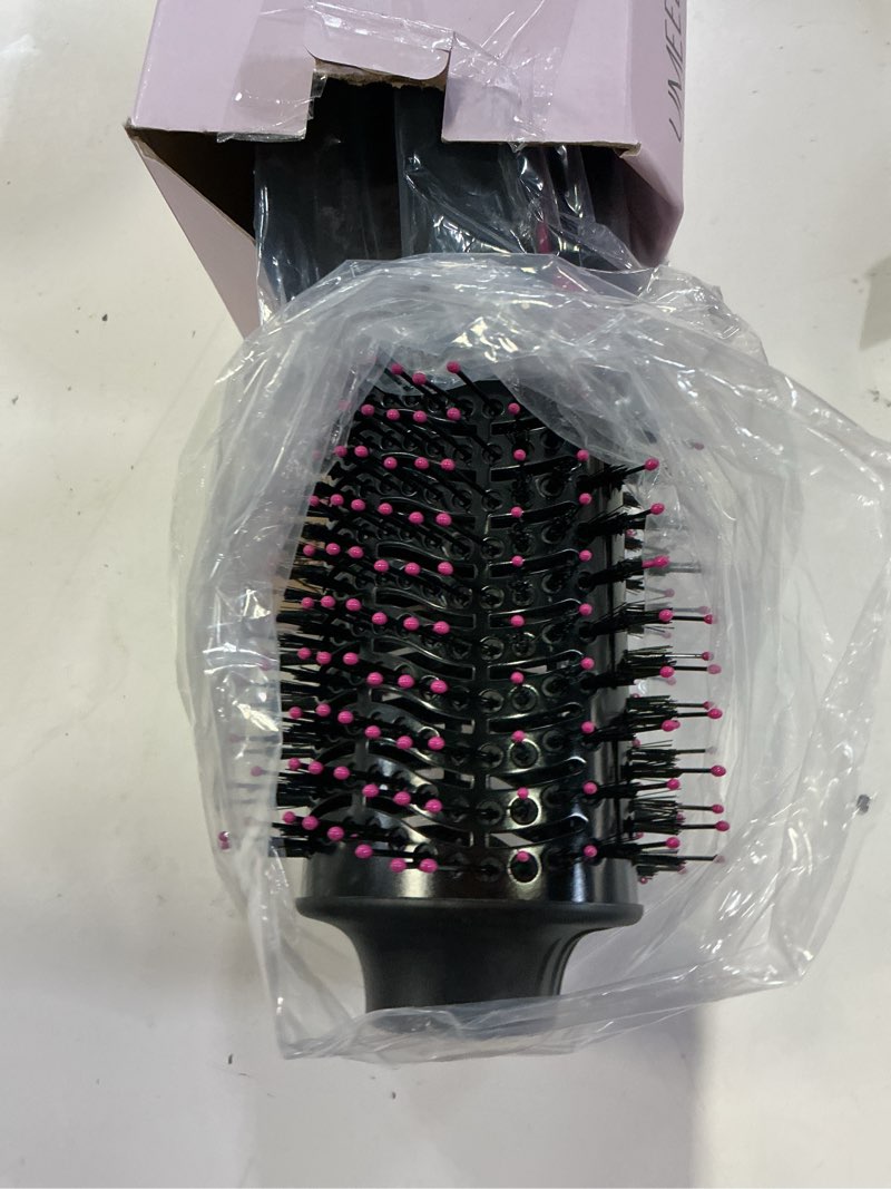 Condition photo showing Good Condition for hair dryer brush blow dryer brush in one, upgraded 4 in 1 hair dryer and styler volumizer with negative ion anti-frizz ceramic titanium barrel hot air hair straightener brush black/pink