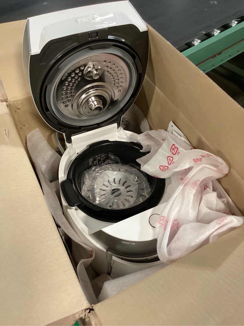 Condition photo showing As Is for CUCKOO Twin Pressure Rice Cooker 6-Cup Uncooked / 12-Cup Cooked with Induction Heating Technology, 20 Menu Modes with Voice Guide, Versatile Rice Maker Multi-Cooker & Pressure Cooker (CRP-LHTR0609FW) 6 Cup