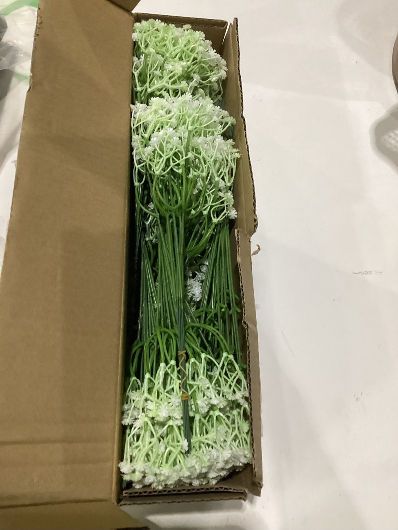 Condition photo showing Good Condition for 150 pcs babys breath artificial flowers,white baby breath flowers artificial bulk?real touch faux flowers gypsophila for wedding party bouquet floral arrangement home decor