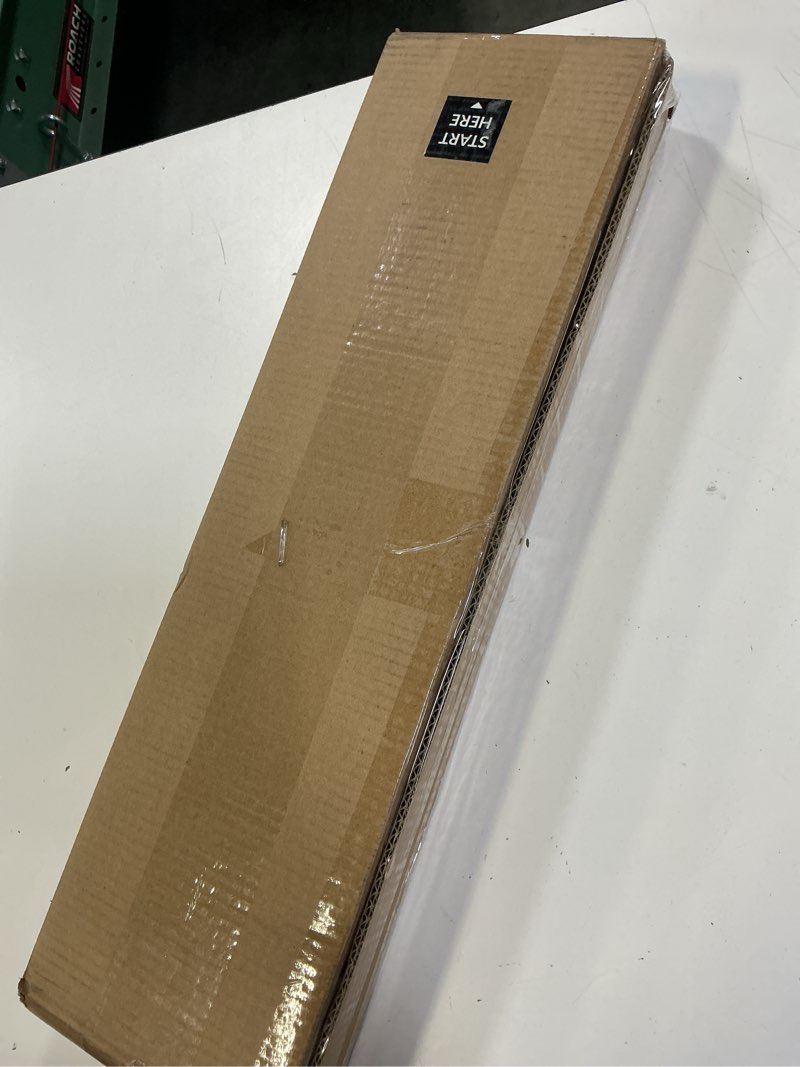 Condition photo showing New/Like New for chicology faux wood blinds, window blinds, wood blinds, window shades, window treatments, blinds & shades, window shades for home, wooden blinds, basic white, 21" w x 48" h 21"w x 48"h basic white