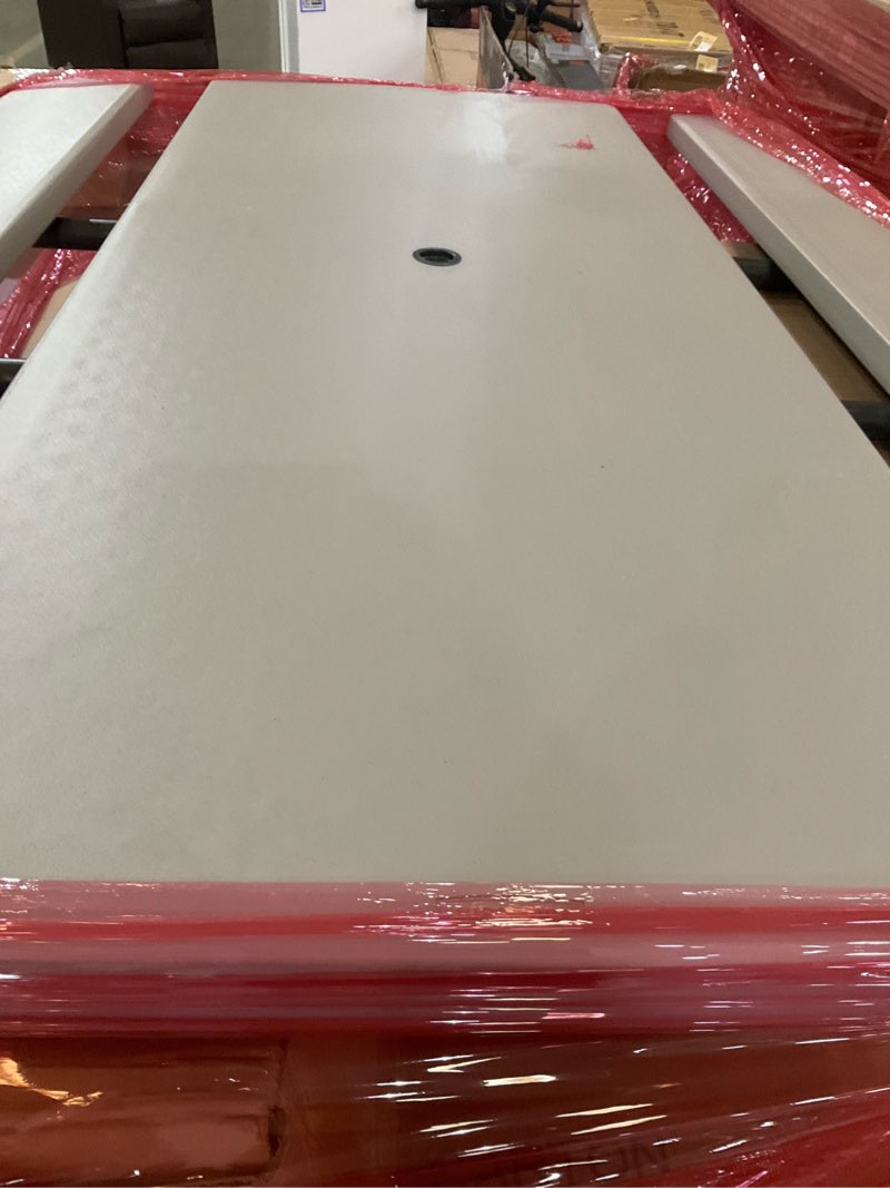 Condition photo showing As Is for lifetime 6?foot folding picnic table, outdoor portable bench seating for 8, uv?protected hdpe, powder?coated steel frame, stain?resistant, folds flat for storage