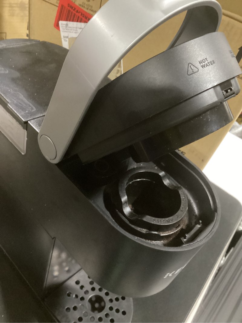 Condition photo showing As Is for keurig k-mini single serve k-cup pod coffee maker, 6 to 12oz brew size, with cord storage, perfect for small spaces, black
