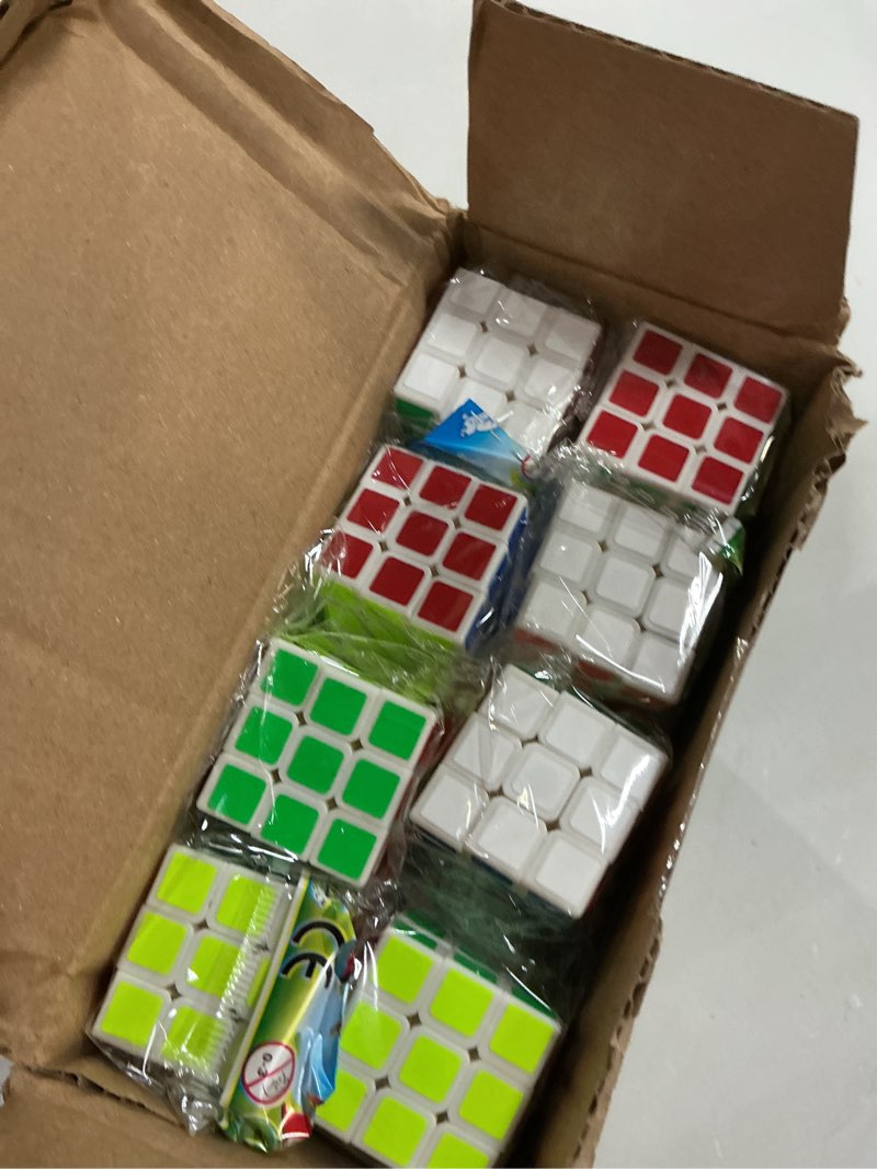 Condition photo showing Good Condition for 48 pack mini cube puzzle box toys party favors for kids, 1.18in 3x3 magic cubes brain teaser for classroom prizes, students school rewards, puzzles game toy for christmas goodie bag & stocking stuffer