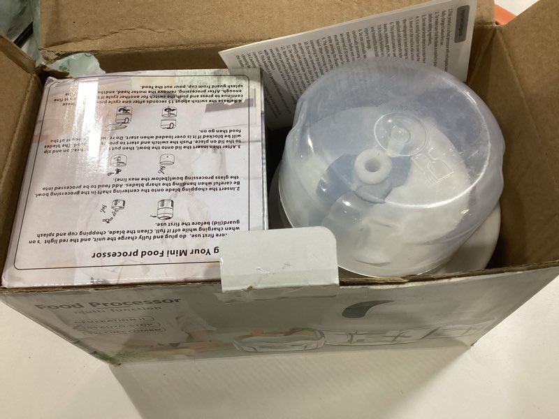 Condition photo showing New/Like New for (100+250+350ML) White 3 Pcs Cordless Mini Food Chopper,Small Food Processor for Garlic,Nut,Meat