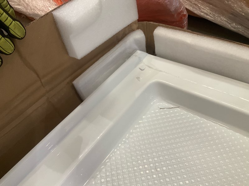 Condition photo showing As Is for shower base