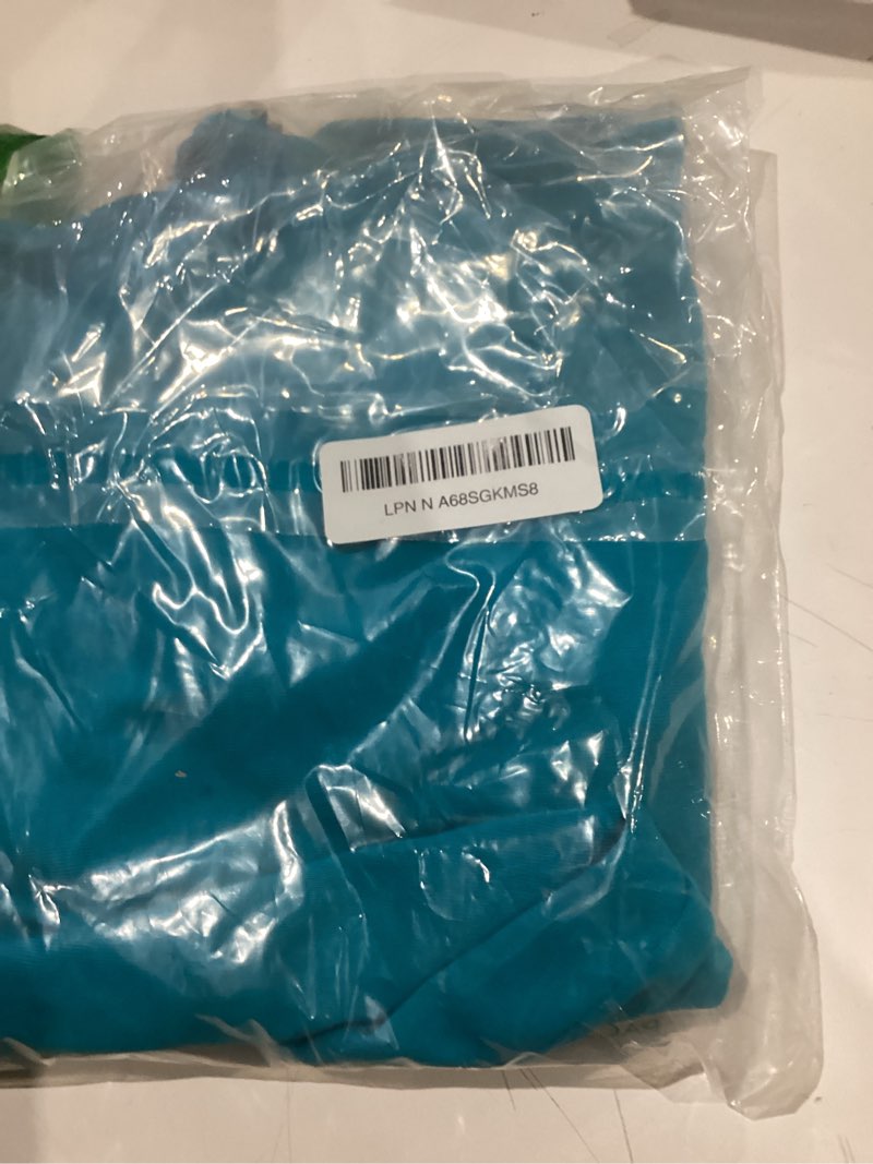 Condition photo showing Good Condition for Elizabeth Roberts Hair Towel Wrap Anti Frizz 100% Cotton Double Layered T-Shirt Material Aquamarine