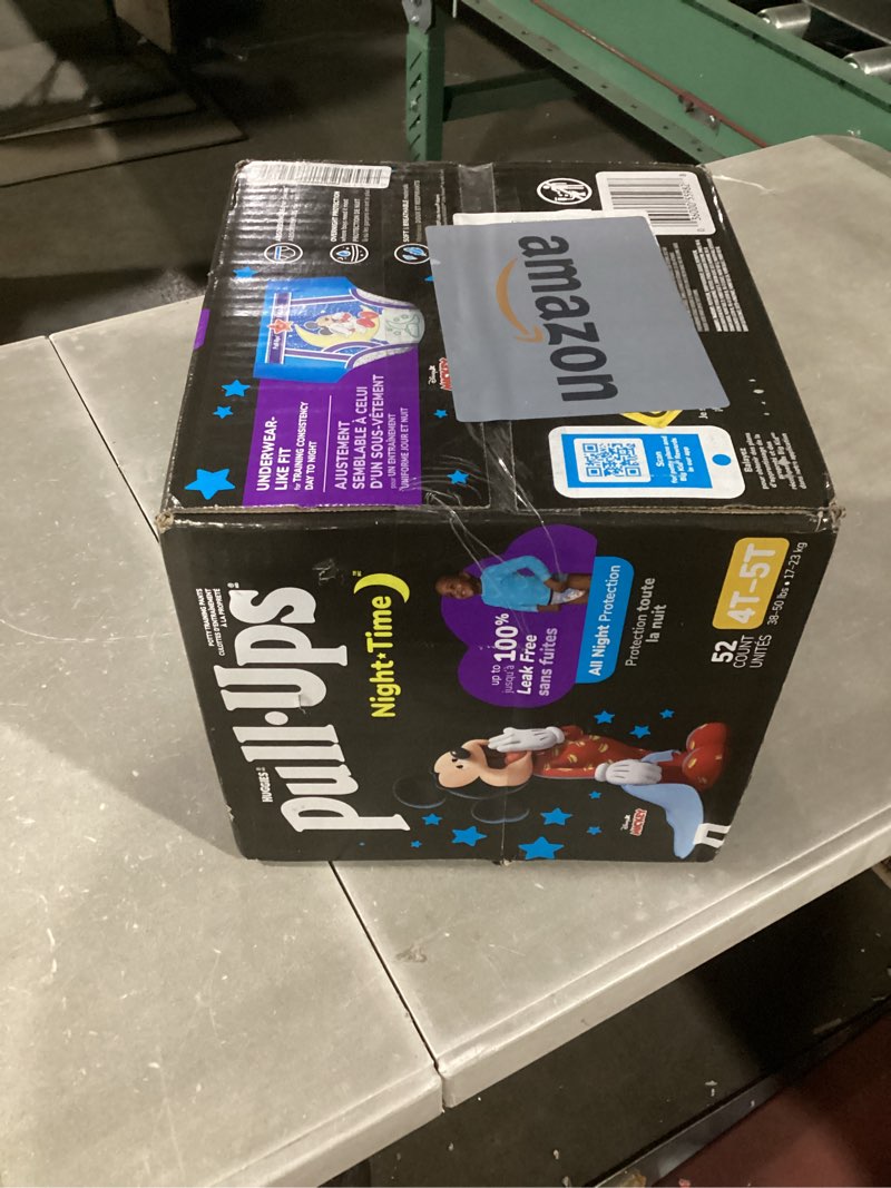 Condition photo showing Good Condition for Pull-Ups Boys' Night-Time Potty Training Pants, Size 4T-5T Overnight Training Underwear (38-50 lbs), 52 Ct