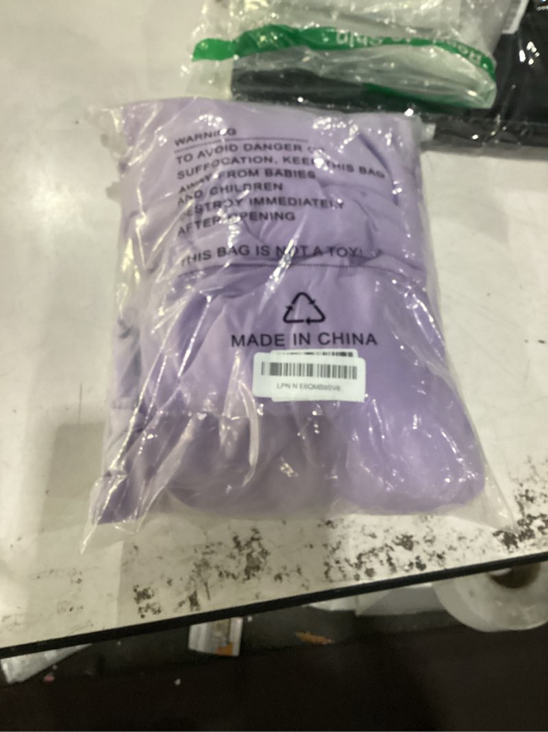 Condition photo showing New/Like New for 2pack spandex table cover for 6ft or 4ft or 8ft table universal fitted stretch tablecloth for party, banquet, wedding and events-lavender lavender 6 feet - 2 pack