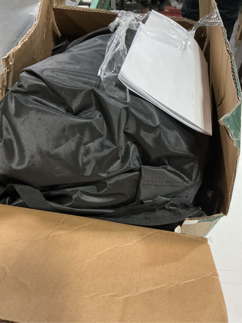 Condition photo showing Good Condition for 4 Passenger Golf Cart Enclosure for EZGO TXT RXV – Short Roof 59" Rain Cover, 2+2 Seater Winter Weather Protection with 600D Waterproof Windproof Oxford & 4-Sided Clear PVC Zippered Doors (Black)