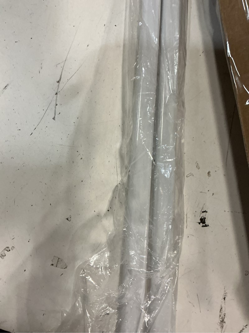 Condition photo showing As Is for prime-line k 5167 36 in. l steel reinforced white vinyl push bar for hinged swinging screen doors (single pack)