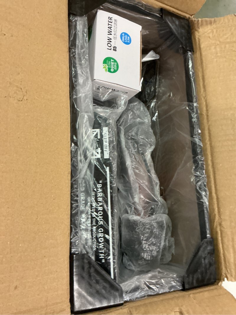 Condition photo showing Good Condition for GOZILLA Aquatic Turtle Tank+Lamp+Filter Kit, Upgrade PC Turtle Tank Starter Kit with Adjustable 360°Lamp & Filter,Reptile Habitat Lid,Hanging Platform for Small Reptiles.(15.75×7.9×9''/Black) MEDIUM-BLACK