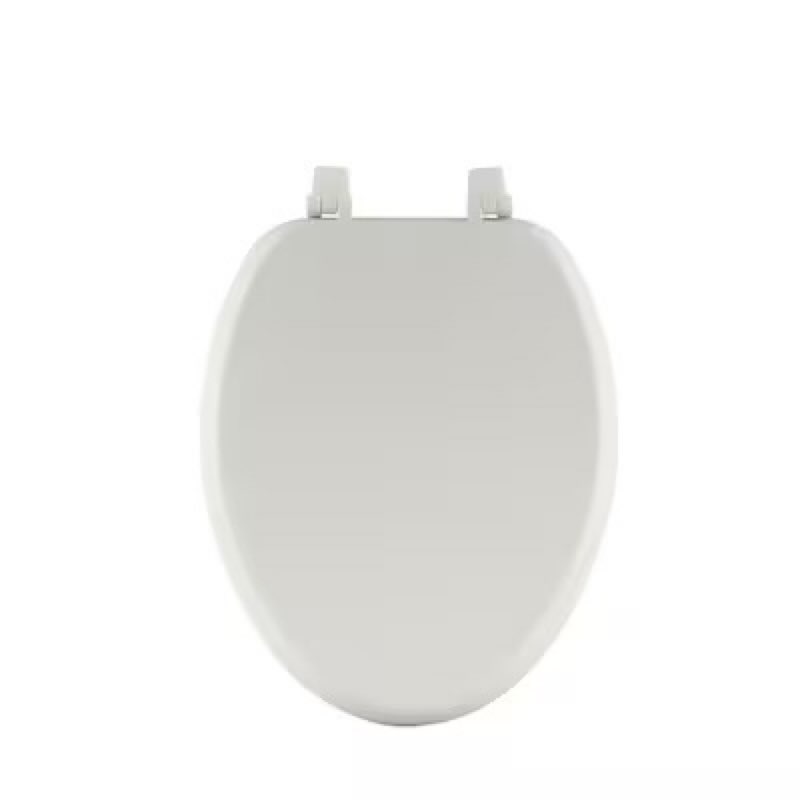  Project Source Wood White Elongated Toilet Seat