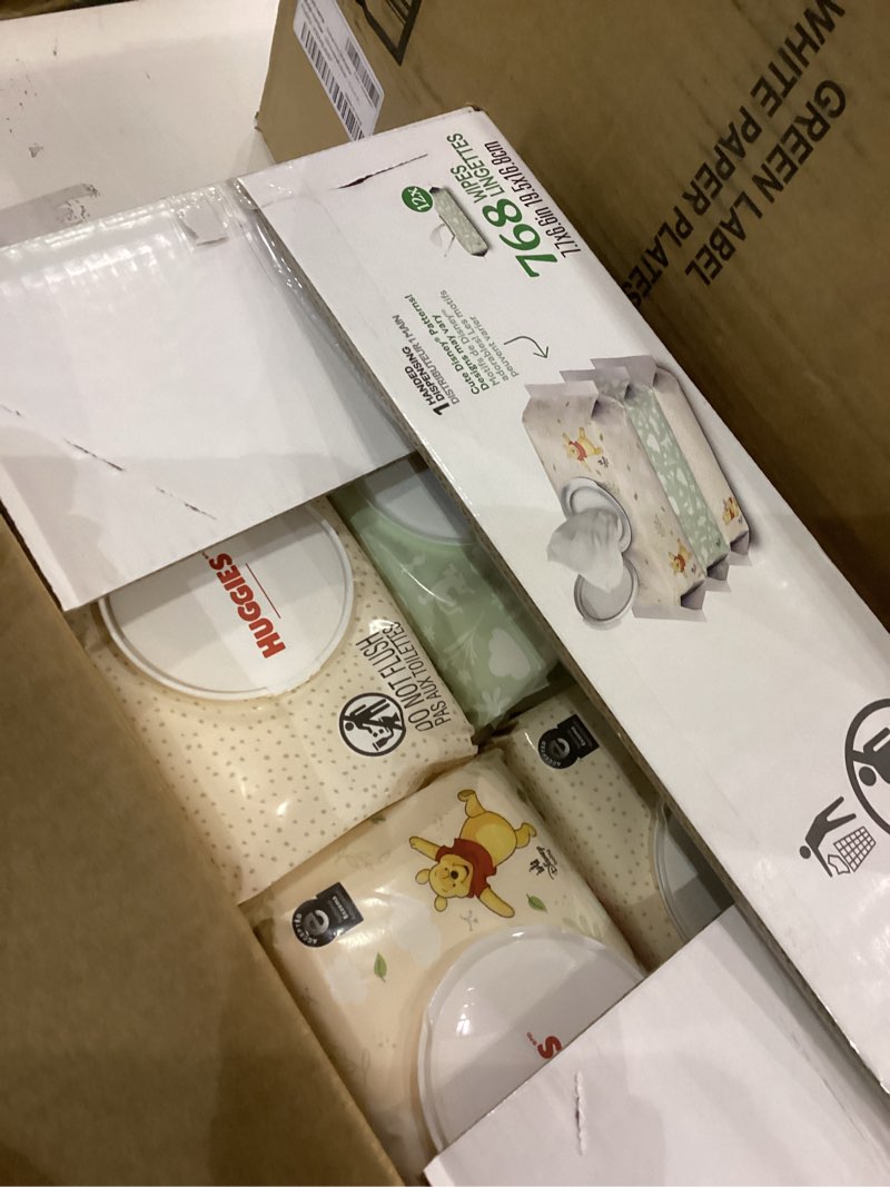 Condition photo showing New/Like New for Huggies Natural Care Sensitive Unscented Baby Wipes - 768ct