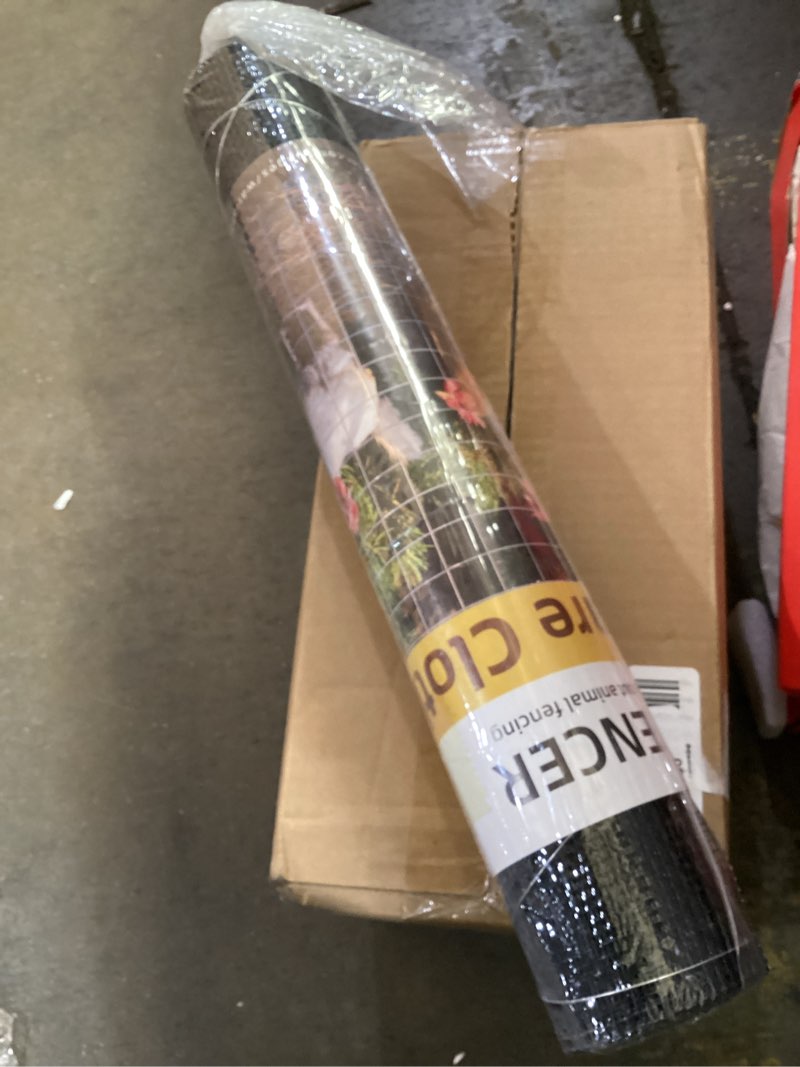 Condition photo showing Good Condition for 16in x 10ft black hardware cloth 1/8 inch 27ga pvc coated wire mesh vinyl coated galvanized wire mesh screen roll, welded metal chicken wire fencing, for garden plant fencing bee screen
