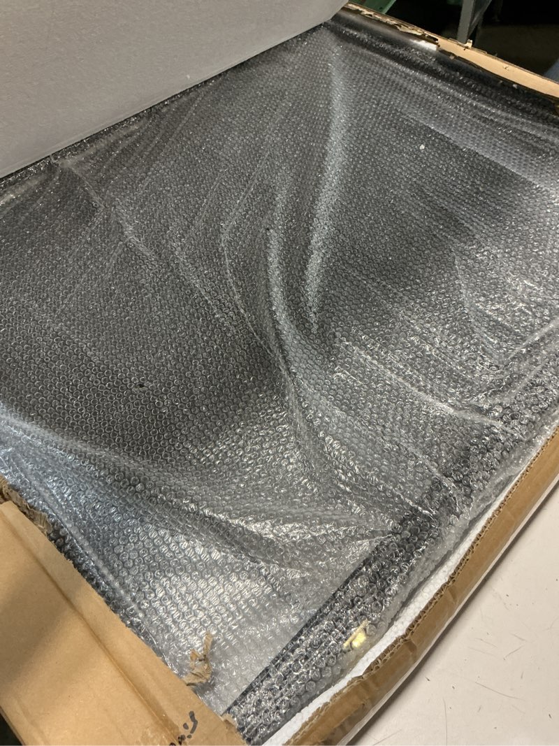 Condition photo showing Good Condition for 40 Large Baseball Card Display Case with Light, Graded Sports Card Display Frame with LED Wooden Wall Cabinet with UV Protection Acrylic Front for Football Basketball Hockey Cards Collection 40 Cards Display Case with Light