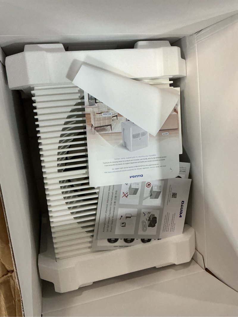 Condition photo showing As Is for AH550 Original Connect Filter-Free Evaporative Humidifier - Spaces up to 645 ft² - White - WiFi Compatible White 645 ft²