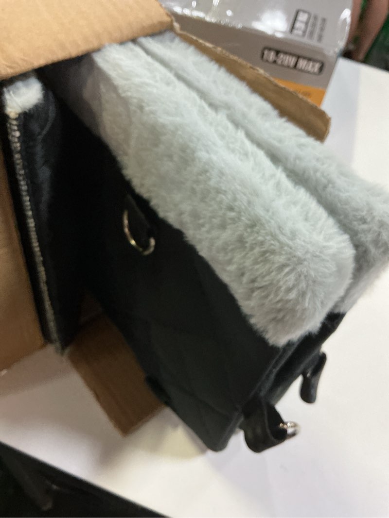 Condition photo showing New/Like New for dog car seats for small dogs,center console dog car seat with non-slip and strong support,anti-collapse portable pet bed for puppies with soft cushion safety belt, small dogs, cats under 12 lbs, black