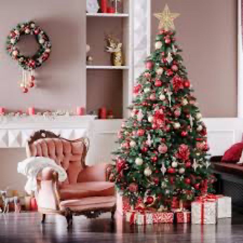 KTKDE 4ft Premium Spruce Artificial Holiday Christmas Tree for Home, Office,Party Decoration w/ 450 