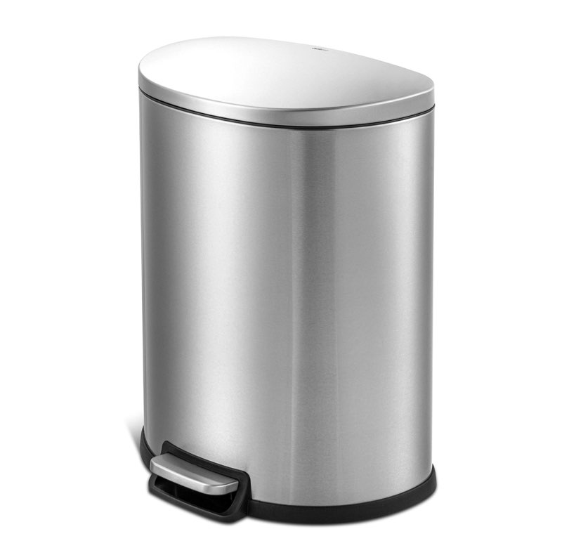 QualiaZero 13.2 Gallon D-Shape Step Can