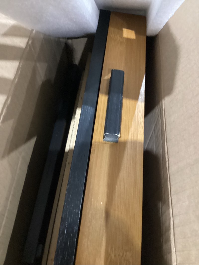 Condition photo showing As Is for Cologne Organizer for Men,3 Tier of Elevated Cologne Display Stand with Drawer Storage,Perfume Organizer and Storage Display Risers,Great Gift for Men(Walnut Black)