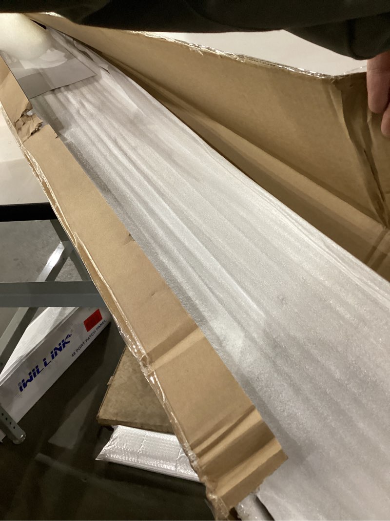 Condition photo showing New/Like New for 6-Frame Premade Accent Wall Molding Kit, Ready-to-Assemble Wainscoting Panels, Pre-Cut Chair Rail Moulding Trim for Home Décor 6-Frame, Style 2 Paintable White