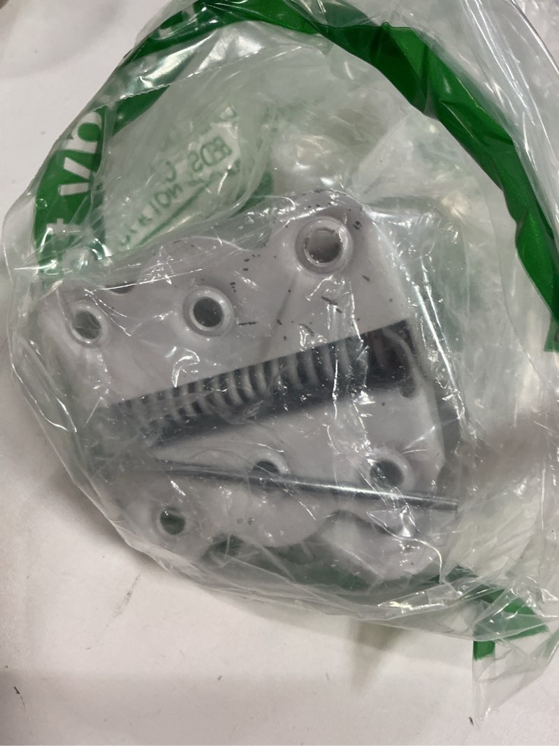 Condition photo showing As Is for QCAA Door Spring Hinges, 2-3/4", Each Set Including 2 PCS Self Closing and 1 PC Adjustable Self Closing Door Hinge, White, 1 Set, Made in Taiwan 1 Set White